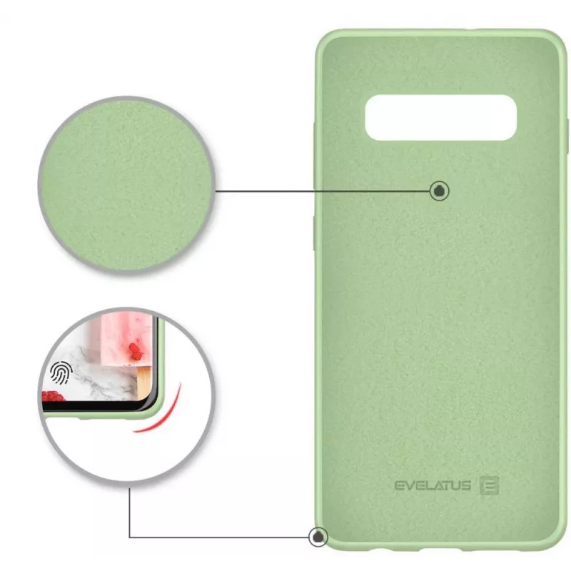 Evelatus Samsung Galaxy S10+ Nano silikoninis dėklas Soft Touch TPU mėtų