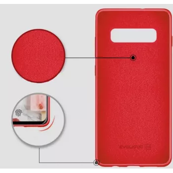 Evelatus Samsung Galaxy S10 Nano Silicone Case Soft Touch TPU Red