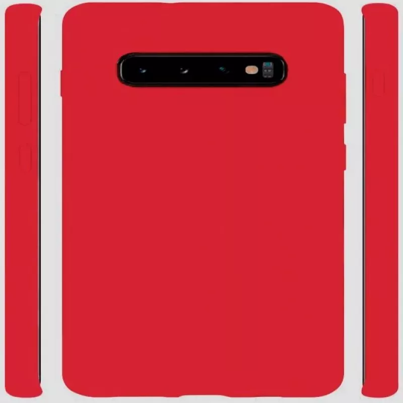 Evelatus Samsung Galaxy S10 Nano Silicone Case Soft Touch TPU Red