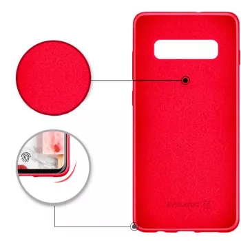 Evelatus Samsung Galaxy S10 Plus minkštas silikoninis dėklas raudonas