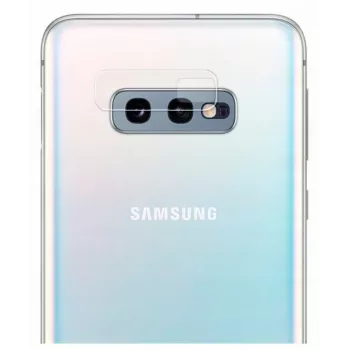 Evelatus Samsung Galaxy S10e fotoaparato objektyvo stiklo keitimas – skaidrus su juodu rėmeliu