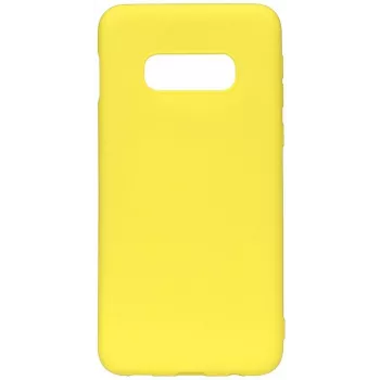 Evelatus Samsung Galaxy S10e Nano silikoninis dėklas Soft Touch TPU geltonas