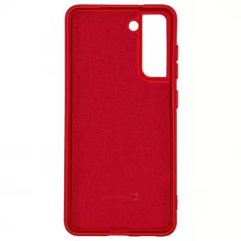 Evelatus Samsung Galaxy S21 FE Nano Silicone Case Soft Touch TPU Red