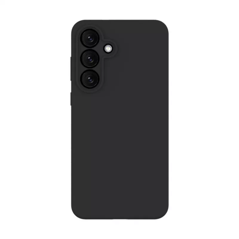 Evelatus Samsung Galaxy S25 FE Premium magnetinis minkšto prisilietimo silikoninis dėklas juodas