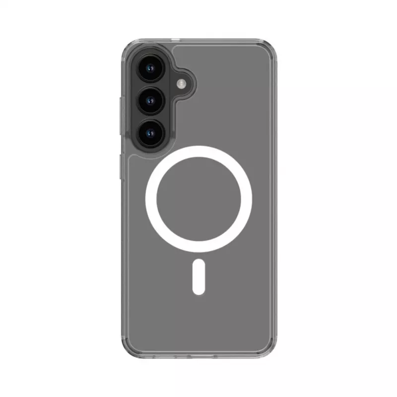 Evelatus Samsung Galaxy S26 FE skaidrus dėklas su magnetiniu žiedu, permatomas
