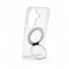Evelatus Samsung Galaxy S26 hibridinis dėklas su MagSafe PC+TPU 360 metaliniu stoveliu, permatomas