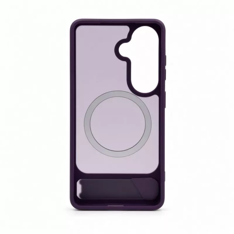 Evelatus Samsung Galaxy S26 guminis dėklas su MagSafe ir kojelė, violetinė