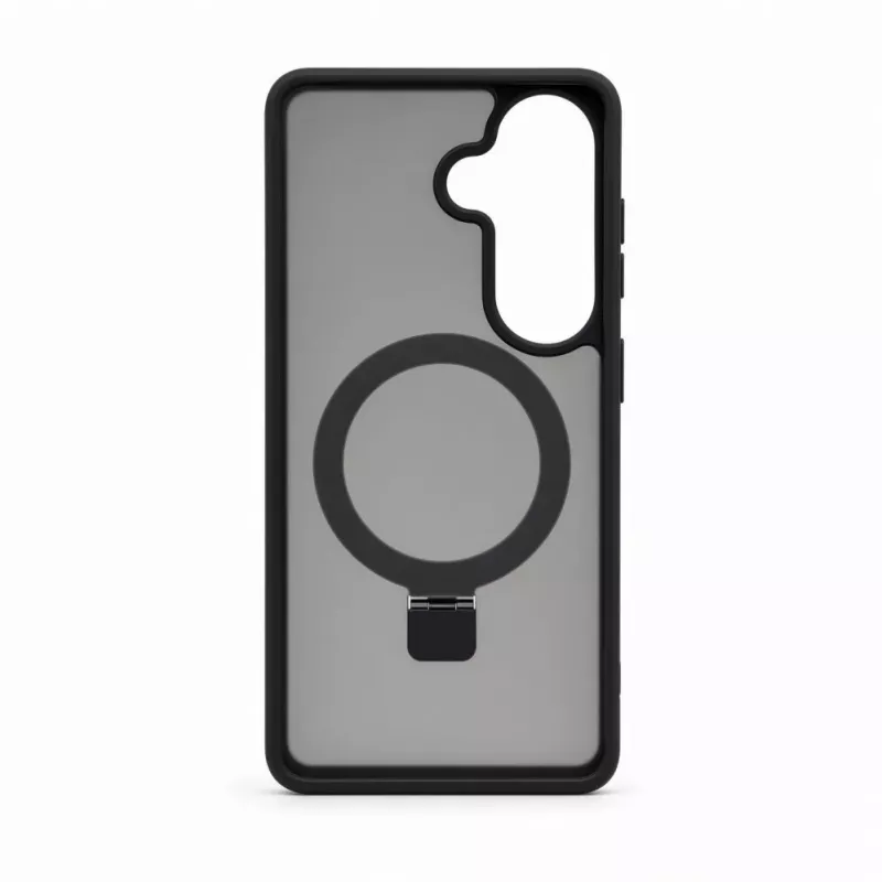 Evelatus Samsung Galaxy S26 apsauginis dėklas su MagSafe ir stoveliu, matinis juodas