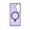 Evelatus Samsung Galaxy S26 apsauginis dėklas su MagSafe ir stoveliu, matinis, levandų violetinė