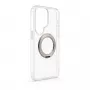 Evelatus Samsung Galaxy S26 Ultra hibridinis dėklas su MagSafe PC+TPU 360 metaliniu stoveliu, permatomas