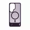 Evelatus Samsung Galaxy S26 Ultra guminis MagSafe dėklas su stoveliu - violetinė