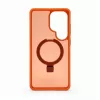 Evelatus Samsung Galaxy S26 Ultra apsauginis dėklas su MagSafe ir stoveliu, matinis oranžinis