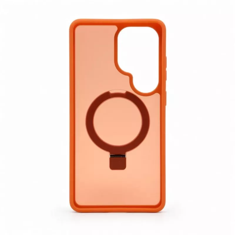 Evelatus Samsung Galaxy S26 Ultra apsauginis dėklas su MagSafe ir stoveliu, matinis oranžinis