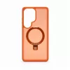 Evelatus Samsung Galaxy S26 Ultra apsauginis dėklas su MagSafe ir stoveliu, matinis oranžinis