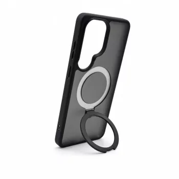Evelatus Samsung Galaxy S26 Ultra Shield dėklas su MagSafe ir stovu, matinis juodas