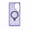 Evelatus Samsung Galaxy S26 Ultra apsauginis dėklas su MagSafe ir stovu, matinis žiedas, levandų violetinė