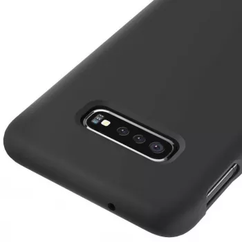 Evelatus Samsung S10e Premium Soft Touch silikoninis dėklas juodos spalvos