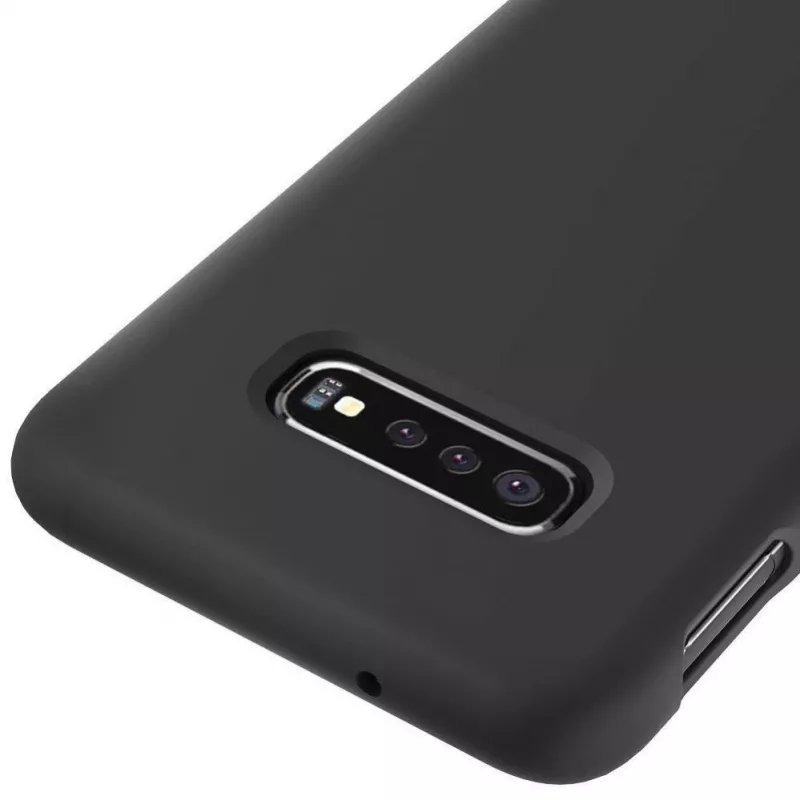 Evelatus Samsung S10e Premium Soft Touch silikoninis dėklas juodos spalvos
