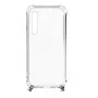 Evelatus Silicone Transparent Phone Case with Gold Necklace TPU Strap for Xiaomi Redmi Note 8 / Redmi Note 8 2021