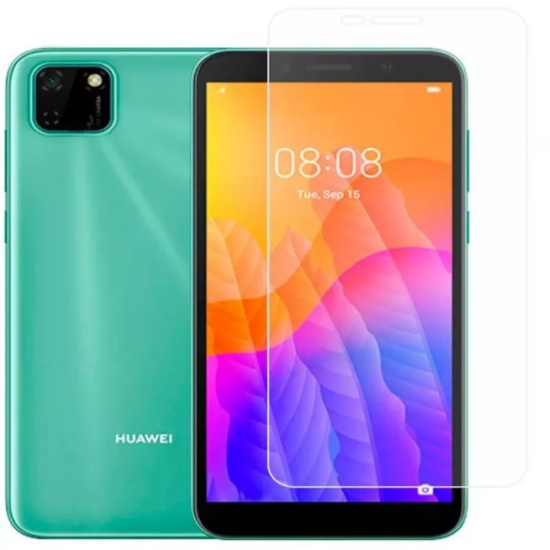 Evelatus Grūdinto stiklo ekrano apsauga, skirta Huawei Y5P 2020, 0,33 mm, skaidri, antistatinė, Japan Glue