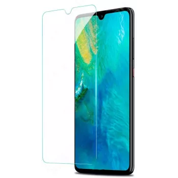 Evelatus grūdinto stiklo ekrano apsauga, skirta Huawei Y6P 2020, 0,33 mm plokščia skaidri, Japan Glue, antistatinė