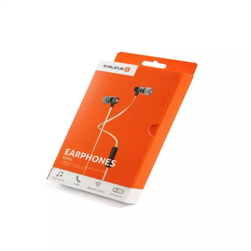 Evelatus Universal Hands Free EEP01 su mikrofonu Universal 3.5mm baltas