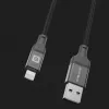 Evelatus USB-A į Lightning laidas 1,2 m (MFi11CL) aliuminio korpusas pintas juodas