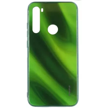 Evelatus Water Ripple Full Color Electroplating Tempered Glass Case, skirtas Xiaomi Redmi Note 8 / Redmi Note 8 2021 - Žalia