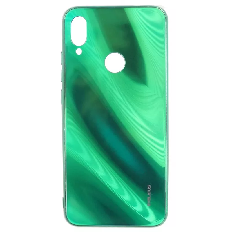 Evelatus Xiaomi Note 7 Water Ripple Full Color Electroplating Tempered Glass Case Green