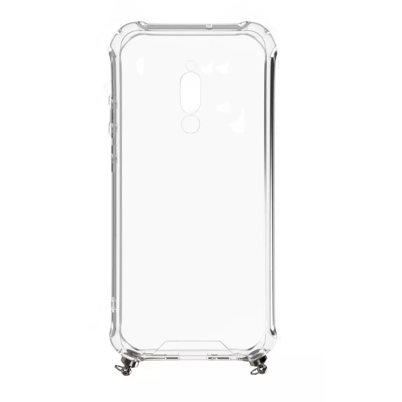 Evelatus Xiaomi Redmi 8 Silikoninis permatomas su karoliuko TPU dirželiu Space Gray