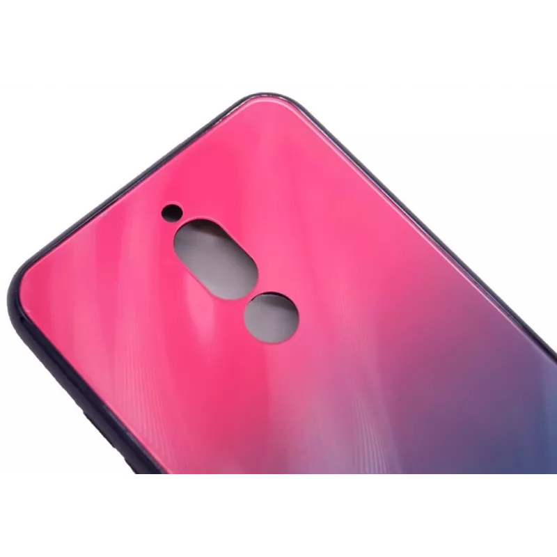 Evelatus Xiaomi Redmi 8 Water Ripple Gradient Color Anti-Explosion Tempered Glass Case Gradient Pink-Purple