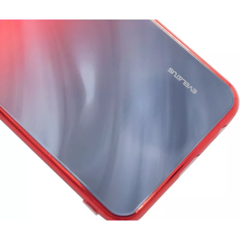Evelatus Xiaomi Redmi 8 Water Ripple Gradient Color Anti-Explosion Tempered Glass Case Gradient Red-Black
