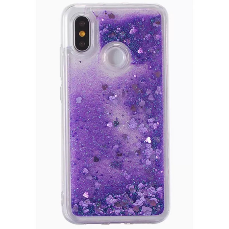 Evelatus Xiaomi Redmi Note 7 Shining Quicksand Case Purple