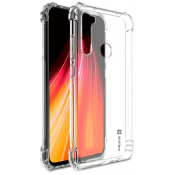 Evelatus Xiaomi Redmi Note 8 / Redmi Note 8 2021 karinis smūgiams atsparus silikoninis dėklas TPU permatomas
