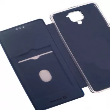 Evelatus Xiaomi Redmi Note 9 knygos dėklas tamsiai mėlynas