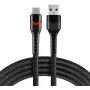 everActive CBB-1CBR USB-A į USB-C RGB LED pintas kabelis 1m 3A juodas