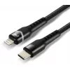 everActive CBB-1CIR USB-C į Lightning RGB LED laidas 1m 27W PD juodas