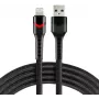 everActive CBB-1IBR USB-A į Lightning RGB LED pintas kabelis 1m 2.4A juodas