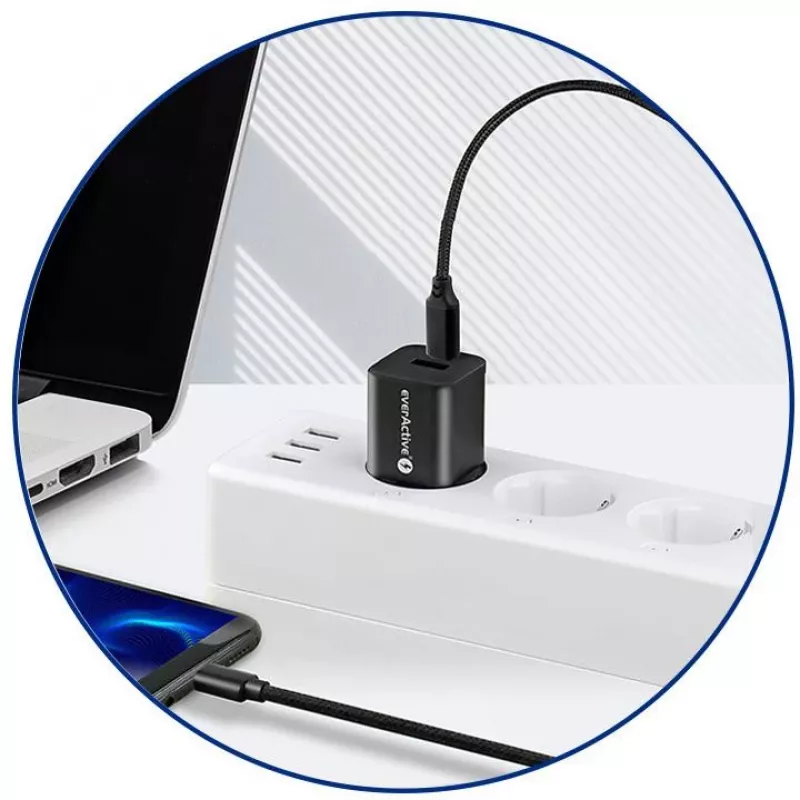 everActive CBB-1PD5 USB-C į USB-C laidas 100W PD 5A 1m