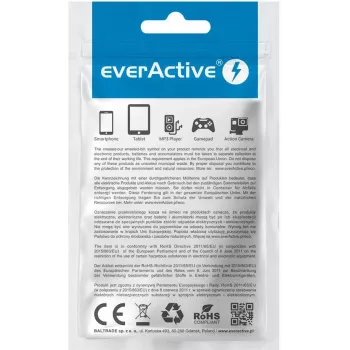 everActive CBB-2PDR USB-C į USB-C RGB LED pintas kabelis 2m 3A 60W juodas