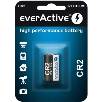everActive CR2 ličio baterija 3V 850mAh (1 vnt. lizdinė pakuotė)