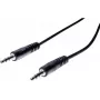 EXERTIS CONNECT 20m 3,5 mm stereo jack audio kabelis, vyriškas-vyriškas, juodas 108572