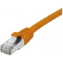 EXERTIS CONNECT CAT 6 F/UTP PoE belogeninis tinklo kabelis, oranžinis, 2,0 m, su apsauga nuo užkabinimo 854423