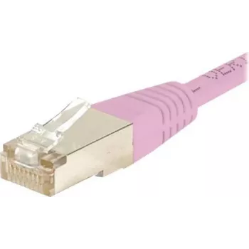 EXERTIS CONNECT CAT.6 S/FTP PiMF tinklo kabelis, rožinis, 1,0 m, plonas apsauginis antgalis, LSZH 854480