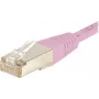 EXERTIS CONNECT CAT.6 S/FTP PiMF tinklo kabelis, rožinis, 1,0 m, plonas apsauginis antgalis, LSZH 854480