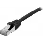 EXERTIS CONNECT Cat 6A S/FTP komutacinis kabelis, 2m, juodas, plonas su apsauga nuo perlenkimo 858486
