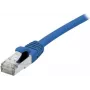 EXERTIS CONNECT Cat 6A S/FTP tinklo kabelis, mėlynas, 3,0 m, plonas užkabinimo apsaugos dangtelis, LSZH 858455