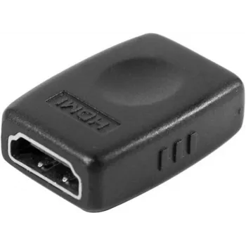 EXERTIS CONNECT HDMI adapteris moteriškas-moteriškas, pasyvusis sujungėjas, 4K 60Hz, auksuoti kontaktai, juodas (EXC128289)