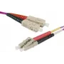 EXERTIS CONNECT LC/UPC į LC/UPC OM4 dvigubas optinis pataisos kabelis, 1m, LSZH, Erika Violet 392781