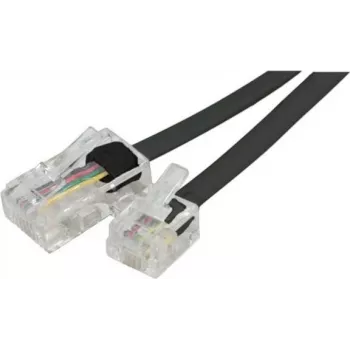 EXERTIS CONNECT telefono adapterio kabelis, RJ11 vyriškas į RJ45 vyrišką, juodas, 15 m EXC911734